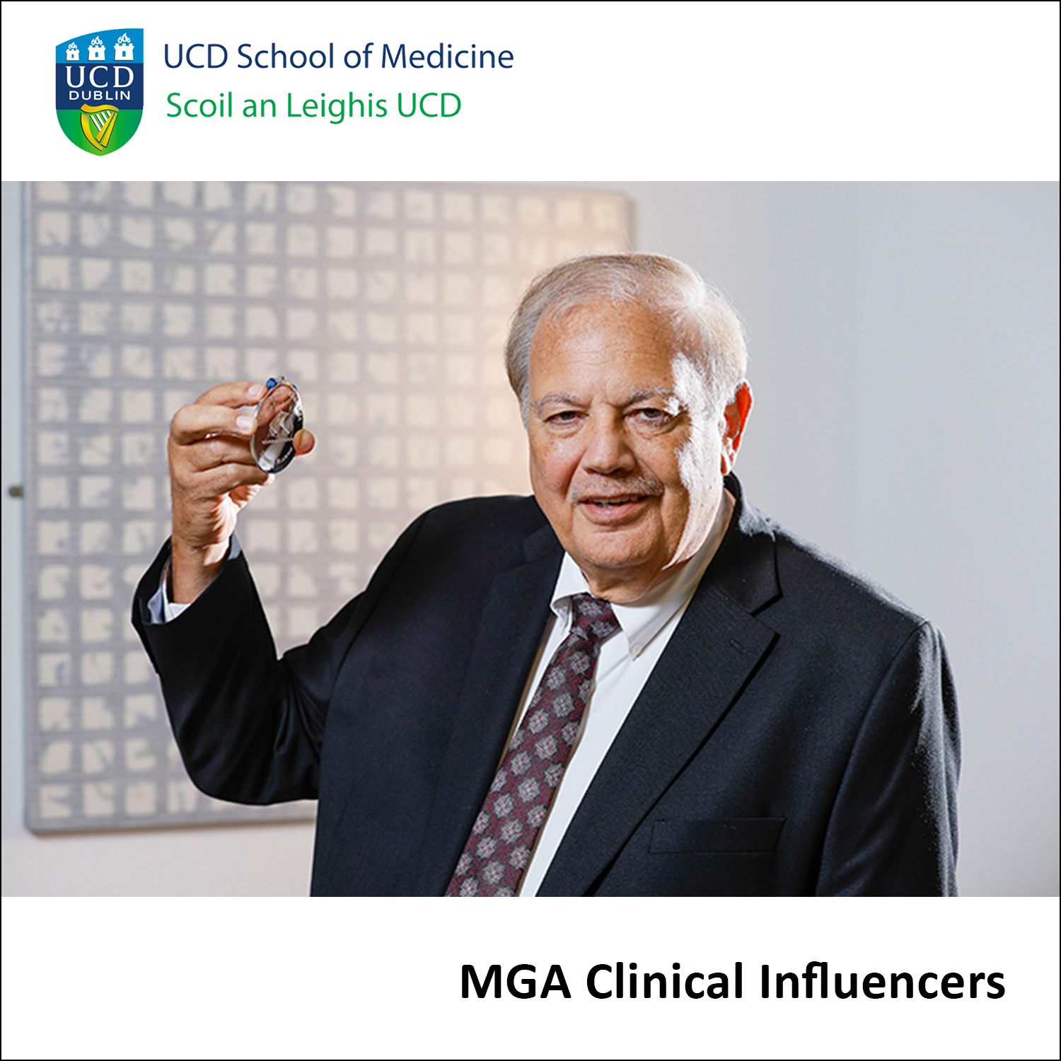 Dr Dennis Slamon - Pioneering Oncologist and winner of the UCD Ulysses Medal.