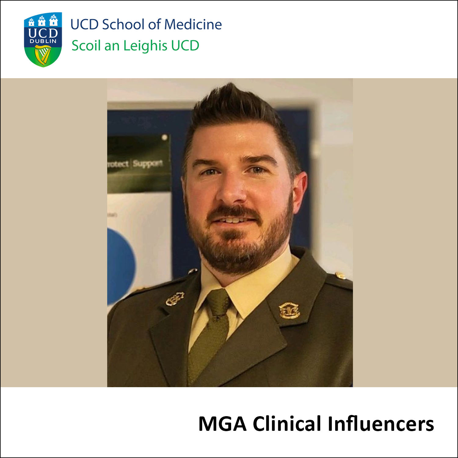 Commandant Dr Fiachra Lambe - Specialist in General Practice and Military Medicine (UCD Class of 2014). episode artwork